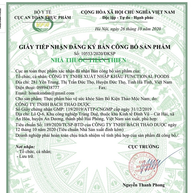 Sâm Bổ Kiện Thảo Mộc Nam - Hỗ trợ ăn ngon và tăng cường sức khỏe, nâng cao sức đề kháng (40 viên)