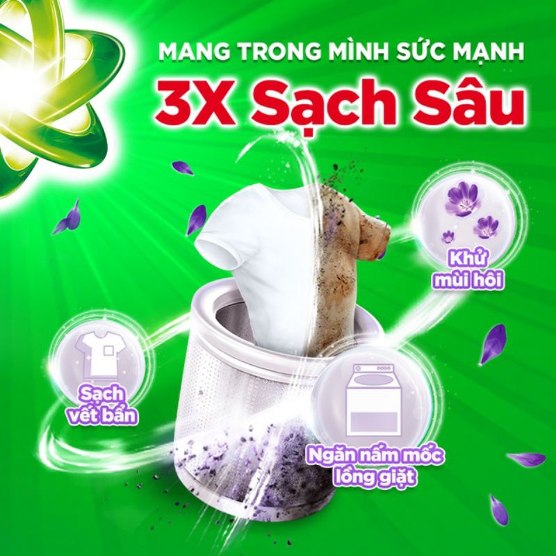 Nước giặt Ariel Matic Mới túi 2Kg Power Gel hương Downy tinh dầu thơm nước hoa Oải Hương