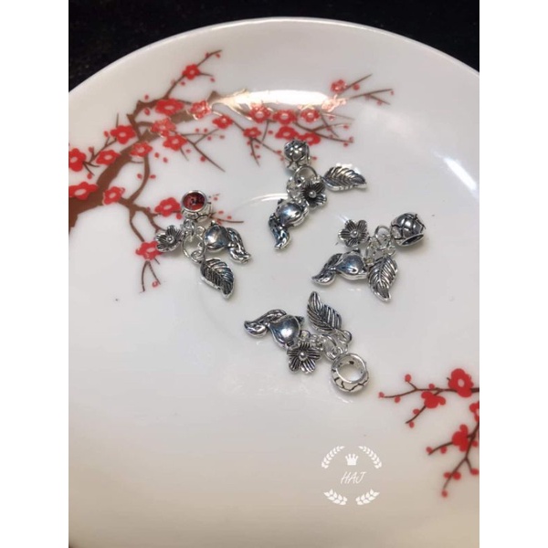 Charm treo hồ ly bạc 925 trang trí vòng tay