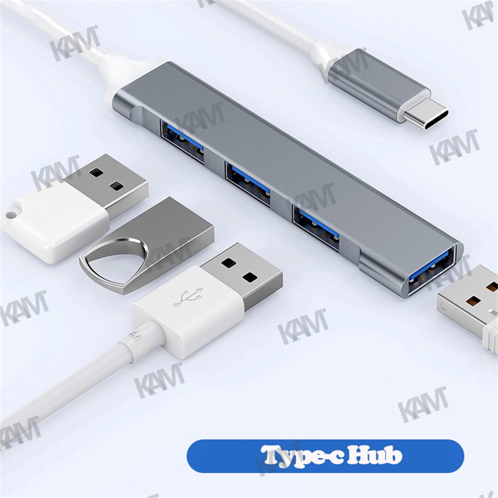 Bộ Chia 4 CổNg USB 3.0 TốC Độ Cao Kam ​​Bộ Chia Cổng USB 5Gbps 4 Cổng USB 3.0 2.0 Cho Máy Tính