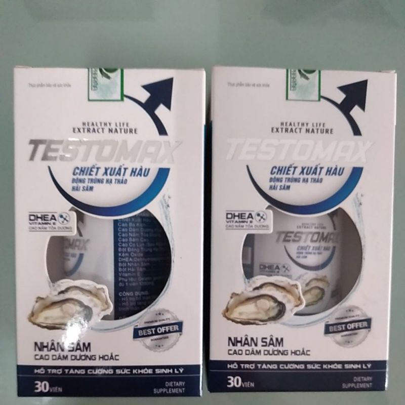 Combo 2 hộp Testomax chiết xuất hàu (mỗi hộp 30 viên)