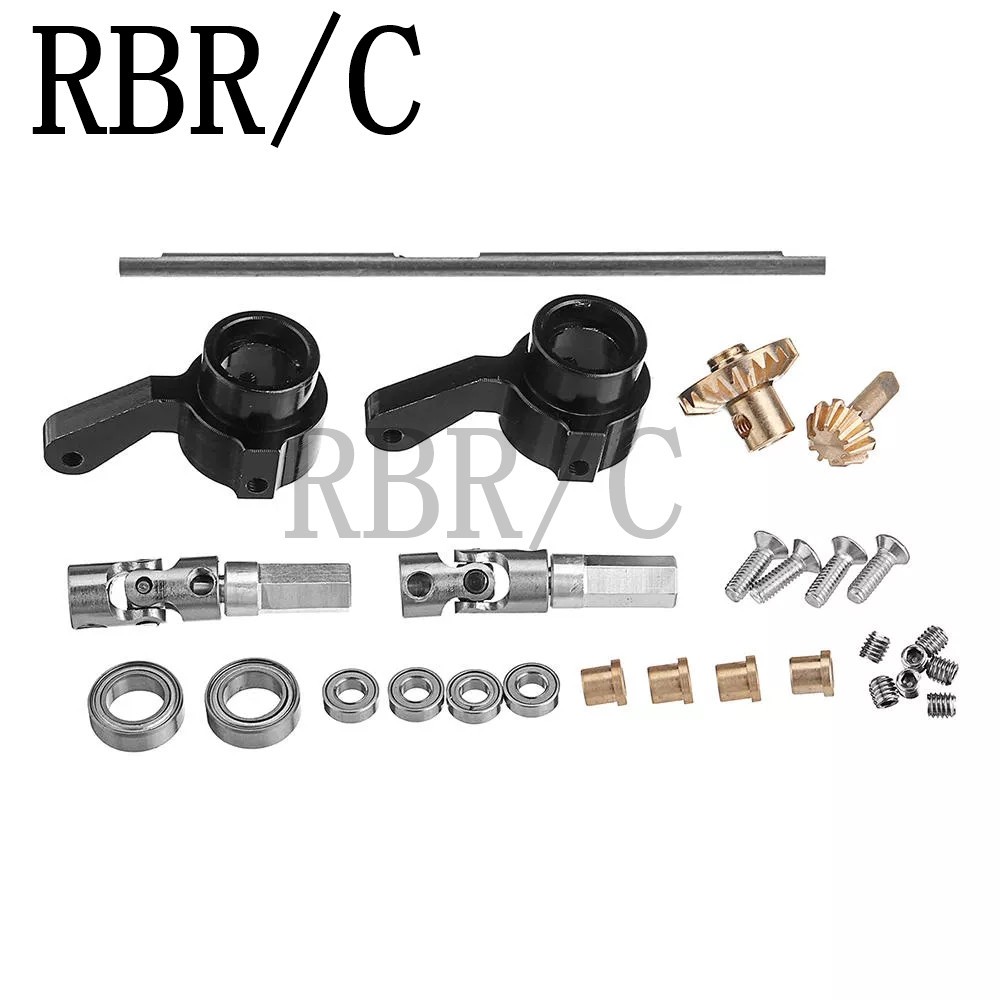 Bộ RBR / C WPL MN cầu trục bánh răng trước + Trục truyền động + Cúp vô lăng cho xe B14 B24 B36 C14 C24 RC