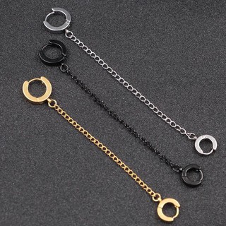 KHUYÊN TAI XÍCH 2 LỖ BASIC/ KHUYÊN TAI NAM NỮ