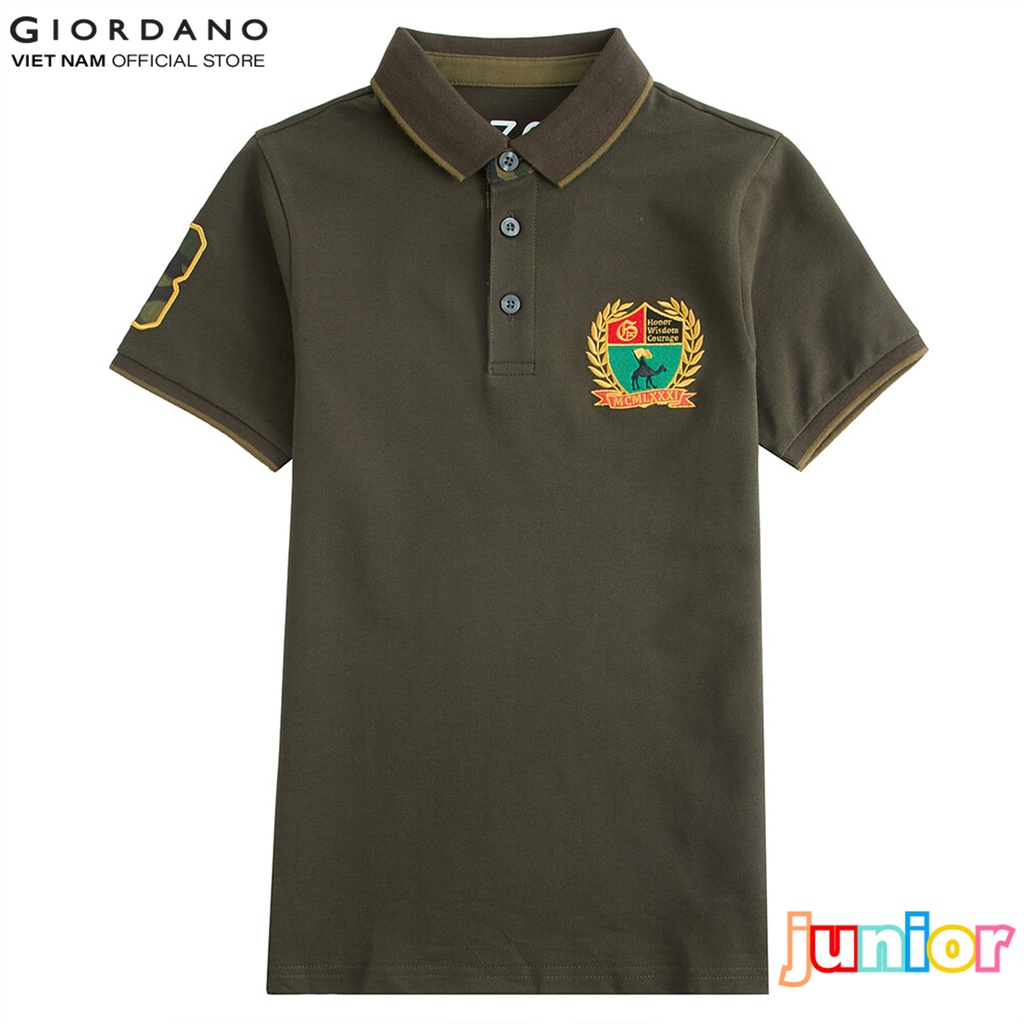 Áo Thun Có Cổ Trẻ Em Giordano Polo Junior 03018402