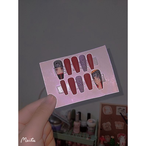 nail box thiết kế móng giả Theo size