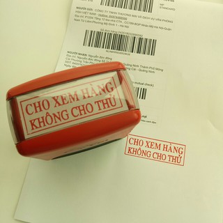 Con dấu cho xem hàng không cho thử