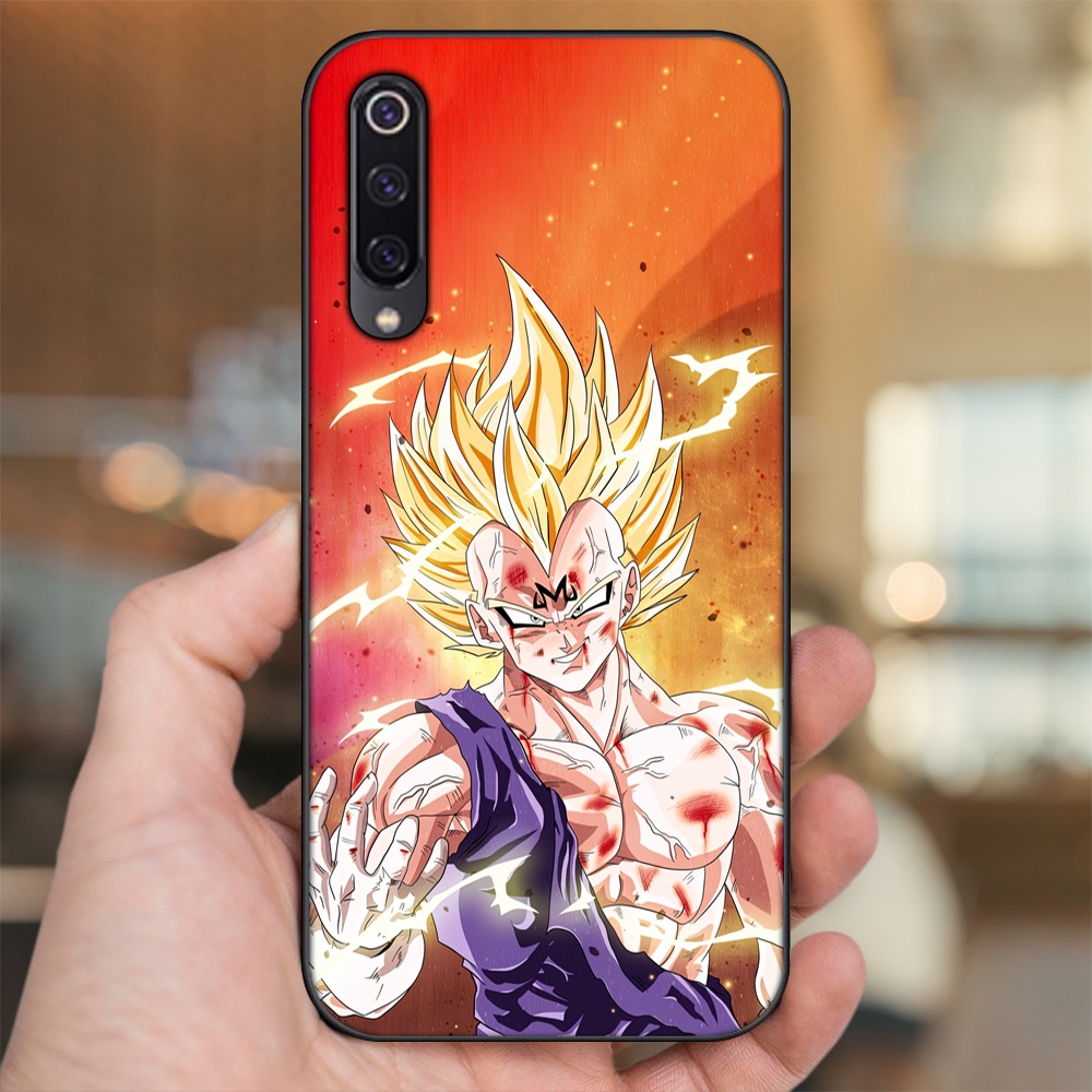 Ốp lưng Xiaomi Mi 9, Mi 9 SE viền đen in hình Vegeta Dragon Ball