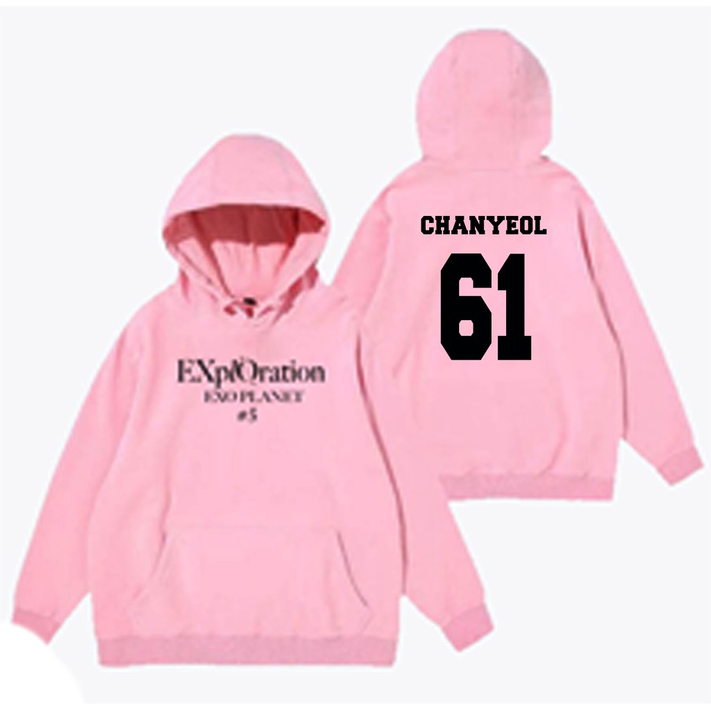 Áo Hoodie In Hình Thành Viên Nhóm Exo 5 Sehun Baekhyun Chanyeol Do Lay Kai Xiumin Chen Suho