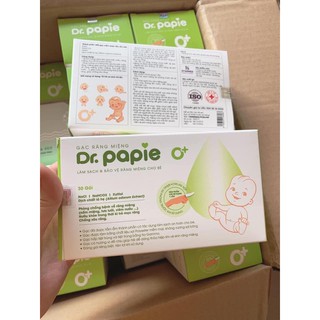 Gạc răng miệng Dr.Papie giúp vệ sinh răng miệng an toàn cho bé