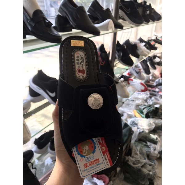 Dép gà Bitas khuy cúc chính hãng thời trang, sang chảnh đúng form đế 3F