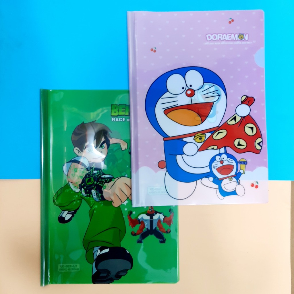 File rút gáy hình A4 - Kẹp file tài liệu - Hình siêu nhân/ Công chúa/ Doraemon/ Gấu bông - 1 chiếc