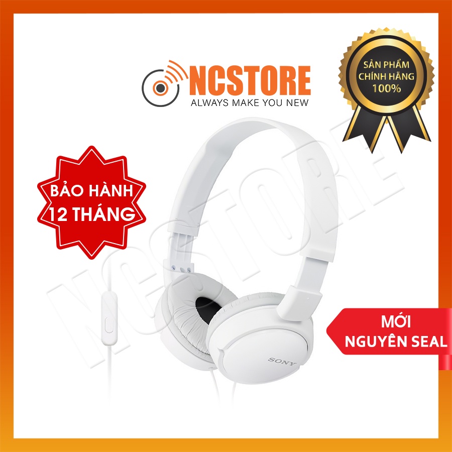 Tai nghe chụp tai Sony MDR ZX110AP | Sony ZX110AP mới 100% nguyên Seal chính hãng bảo hành 12 tháng