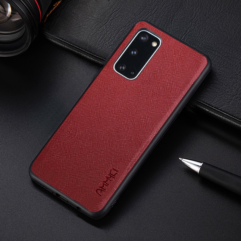 Ốp Điện Thoại Da PU Mềm Viền Dẻo Cho Samsung Galaxy Note 8 10 Pro S20 Plus Ultra Samsung S20 Plus Ultra