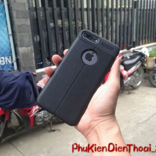 Ốp lưng Giả da cho iPhone 8 Plus AUTO FOCUS- Nhiều màu