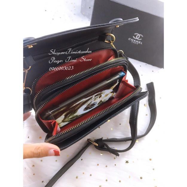 Túi Đeo Chéo Nữ - Túi Bì Thư 2 Nút Nhiều Ngăn | BigBuy360 - bigbuy360.vn