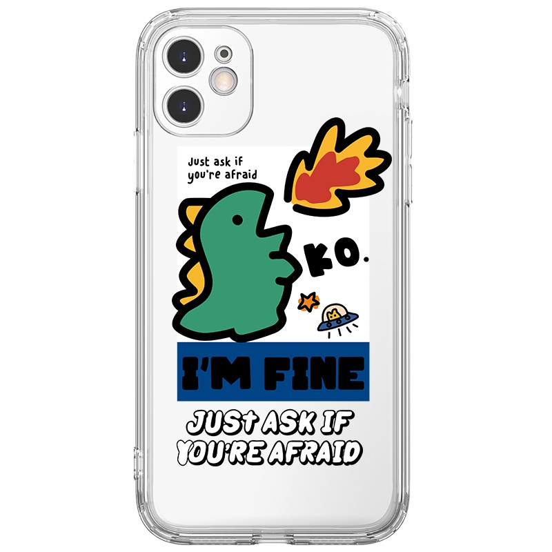 Ốp lưng JURSUE viền vuông hoạt hình dễ thương đẹp cho iPhone 13 12 11 Pro Max SE 2020 X XR XS ip 8 7 6 6S Plus kute Y224