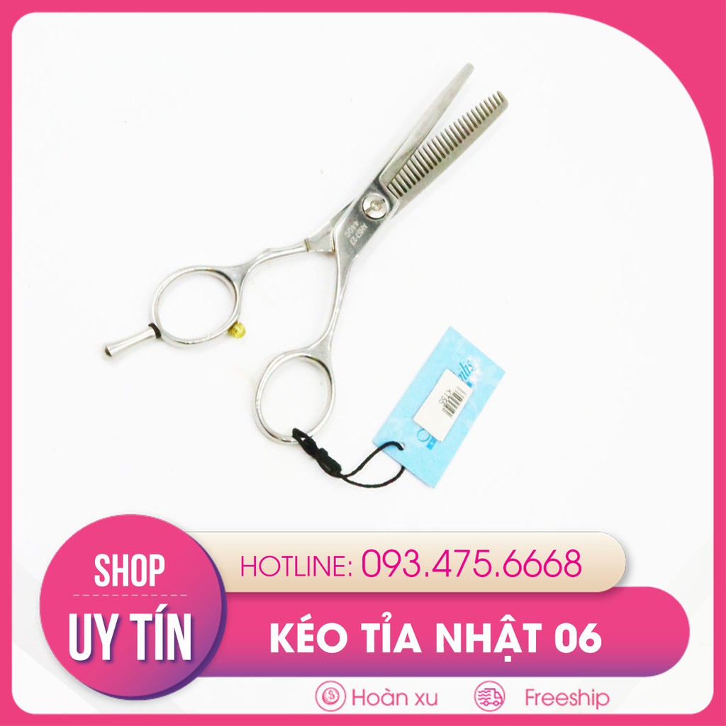 Kéo tỉa tóc nhật loại cao cấp, lưỡi kéo cực bén, làm từ thép cao cấp đảm bảo độ bền lâu dài cho kép