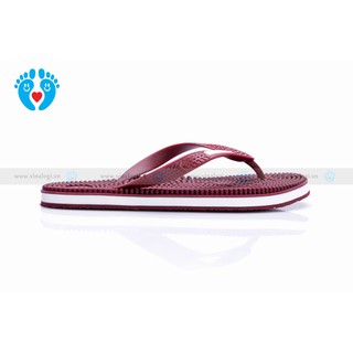 dép massage vinalogi đỏ bordo