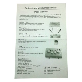 Bộ vang Echo hát Karaoke Sound Mixer
