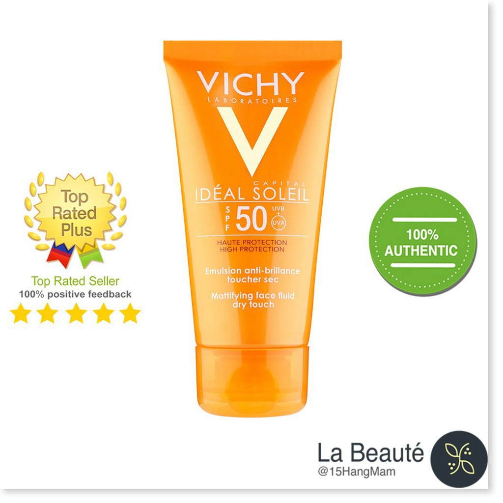 [Mã chiết khấu giảm giá chính hãng] Vichy Ideal Soleil Spf 50 - Kem Chống Nắng 50ml