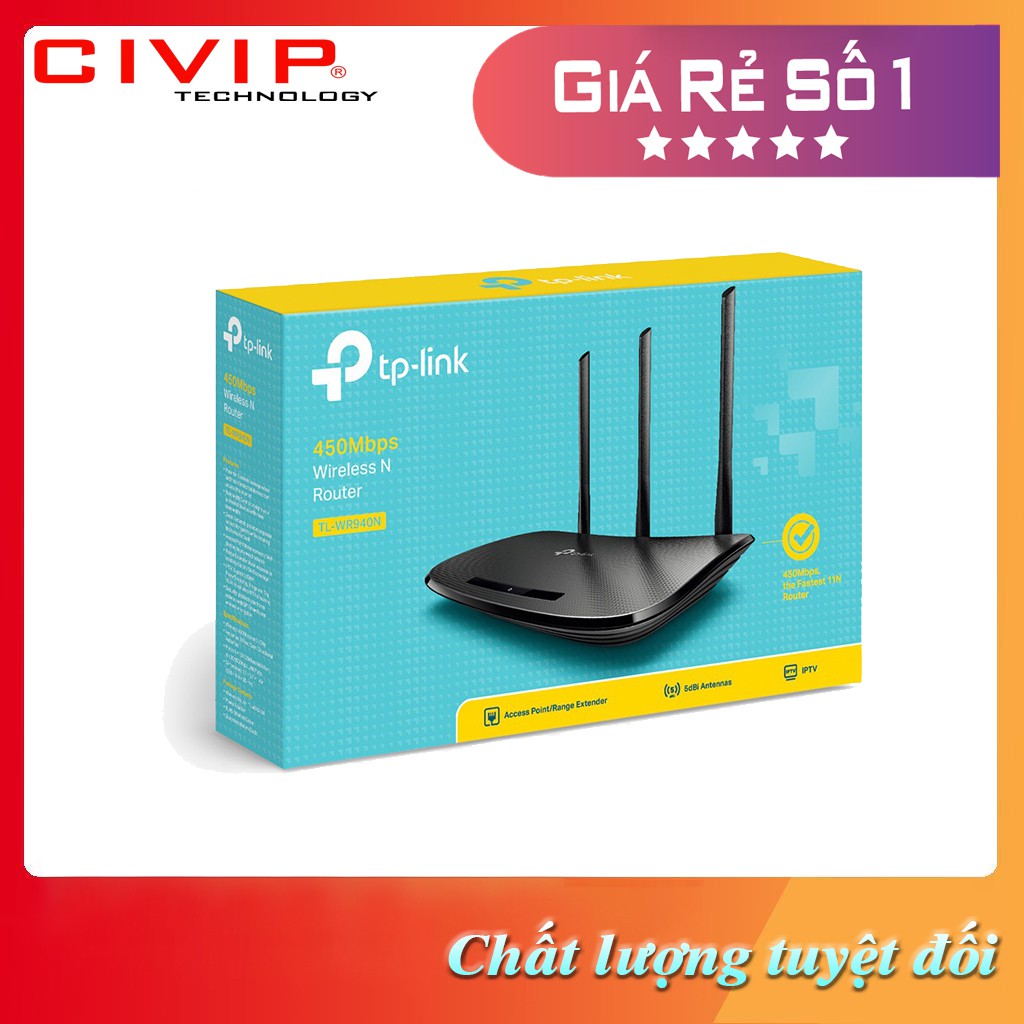 Router Wifi TPLink TL-WR940N - Hàng chính hãng
