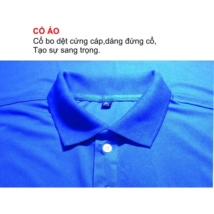 Áo thun đoàn thanh niên, vải cá sấu poly mè cổ bẻ thoáng mát,Logo Thêu  BAOKHOA_OFFICAL Size Nam, Nữ từ S đến 2XL..