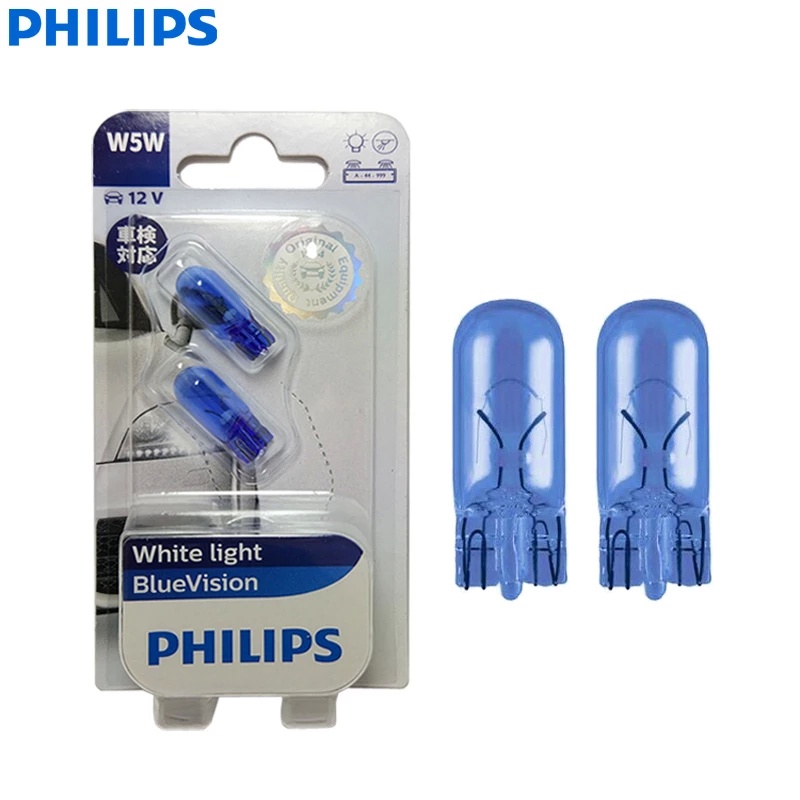 T10 Philips WhiteVision 4000K Hiệu ứng xenon trắng đậm Màu vàng nhạt