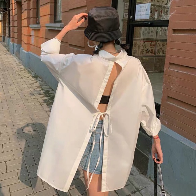 Sơmi kiểu xẻ lưng cực xinh