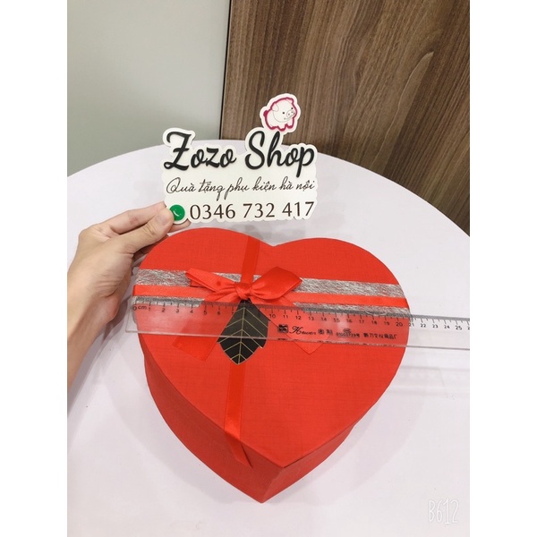 Hộp trái tim  nhật vuông đủ size đủ màu