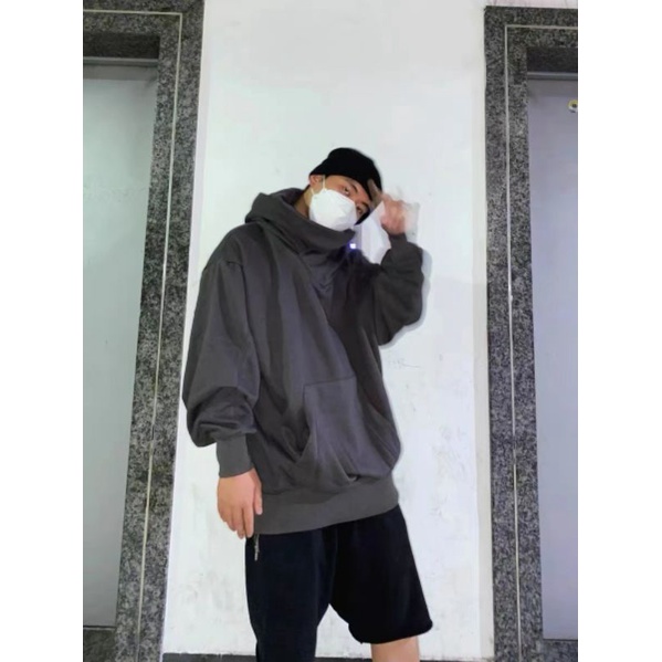 Áo Hoodie HipHop Unisex phiên bản cổ trùm khí chất