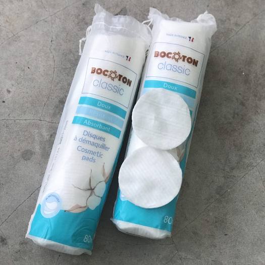 Bông tẩy trang 100% Cotton Bocoton Classic Pháp 100 miếng