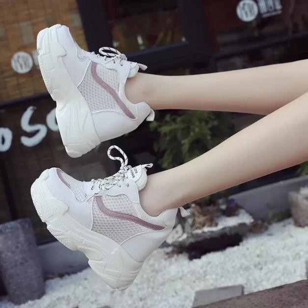 giày thể thao đế độn nữ 10cm hàng Quảng Châu