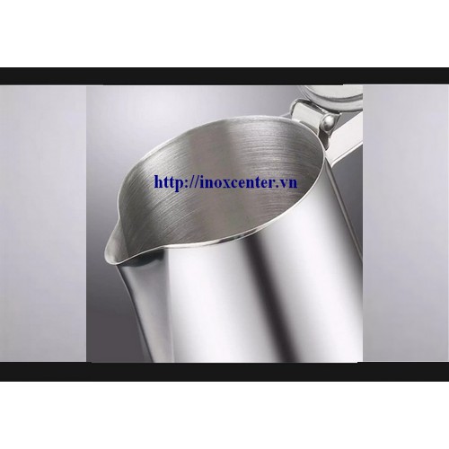 Ca inox có nắp cao cấp - Ca pha ủ trà, cafe, quầy pha chế dùng cho nhà hàng quầy bar / Dung tích 1,5 Lít và 2 Lít