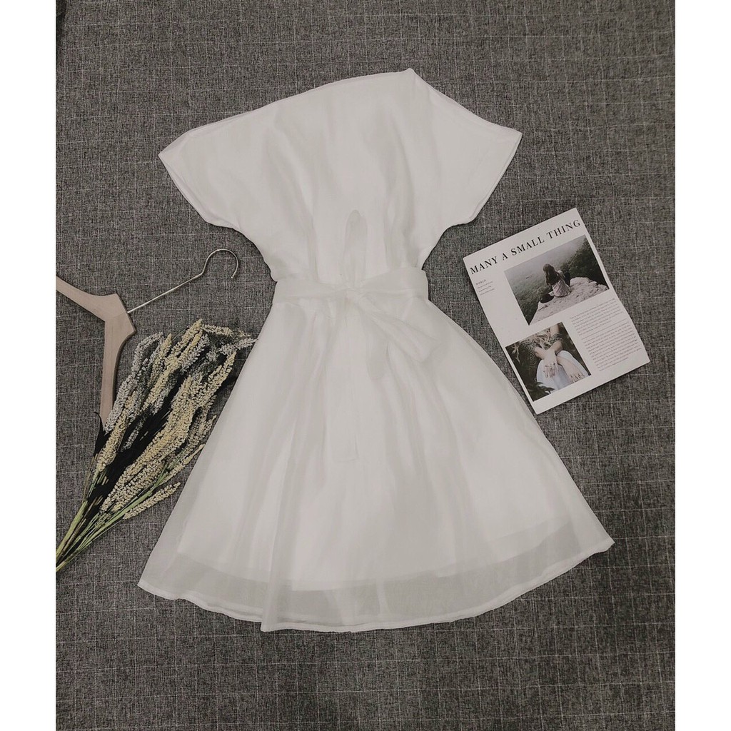 Đầm Dáng Xòe ❤️FREESHIP❤️ Lệch Vai Một Bên Dây Cột Eo | BigBuy360 - bigbuy360.vn