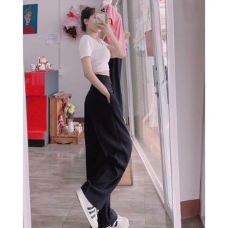 Quần ống rộng 1  nút bigsize (55-90kg)