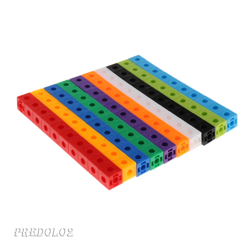  Mathlink Cubes 100pcs Set Early Math Educational 10Colors