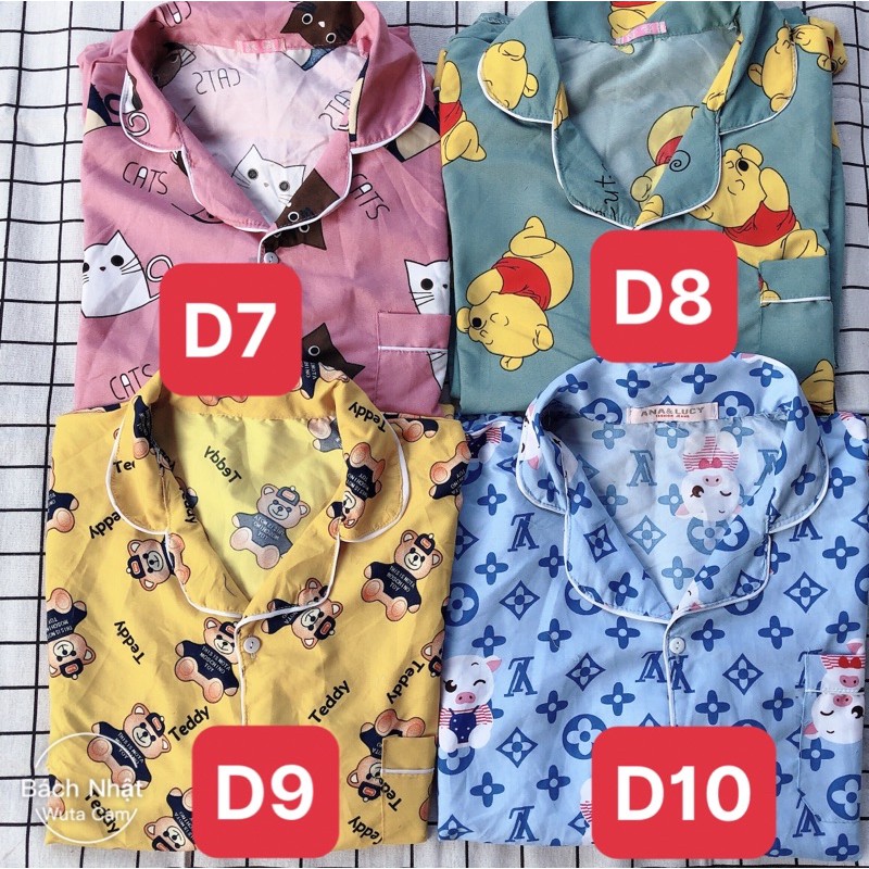 SaleBộ Pijama (Quần Dài-Tay Dài) Bộ Mặc Nhà Kate Thái Cao Cấp Hàng Loại 1 Mềm Mại, Thầm Hút Mồ Hôi, Không Xù