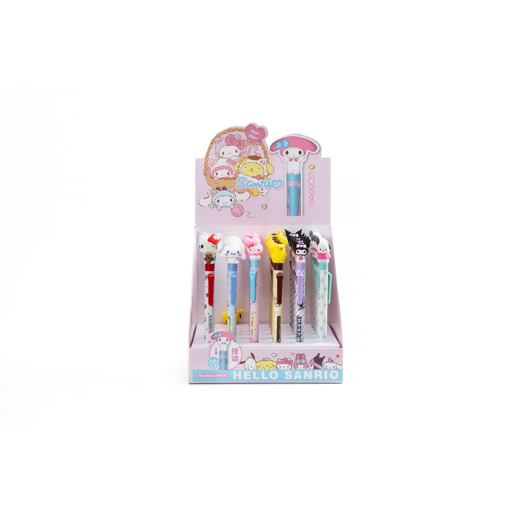 Bút Gel Dạng Nhấn Hình Cún Melody Melody Heshuo 2928 Phong Cách Mới Đáng Yêu Cao Cấp