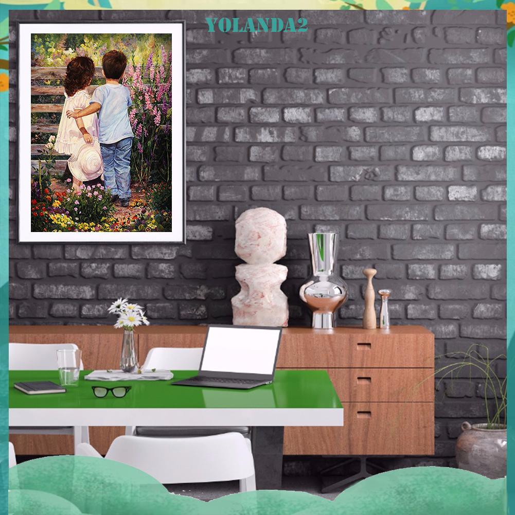 Bộ Tranh Đính Đá 5d Tự Làm Hình Ngôi Nhà Xinh Xắn