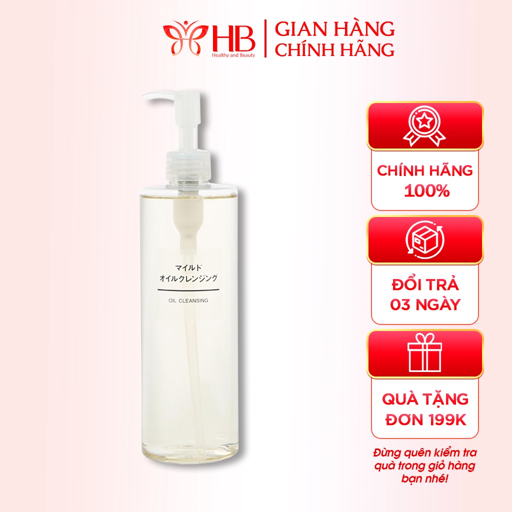 Dầu Tẩy Trang Muji Nhẹ Dịu Da Nhạy Cảm Cleansing Oil Nhật Bản 200ml