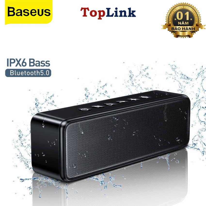 Loa Bluetooth Mini Công Suất Lớn 20W Baseus V1 Outdoor Portable Âm Thanh 3D Thiết Kế Tinh Xảo Chống Nước IPX6-WSVY0000