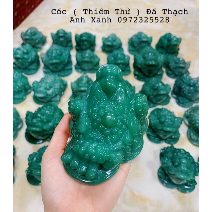 Cóc ( Thiềm Thừ ) Đá Hồng, Xanh Tự Nhiên Phong Thuỷ