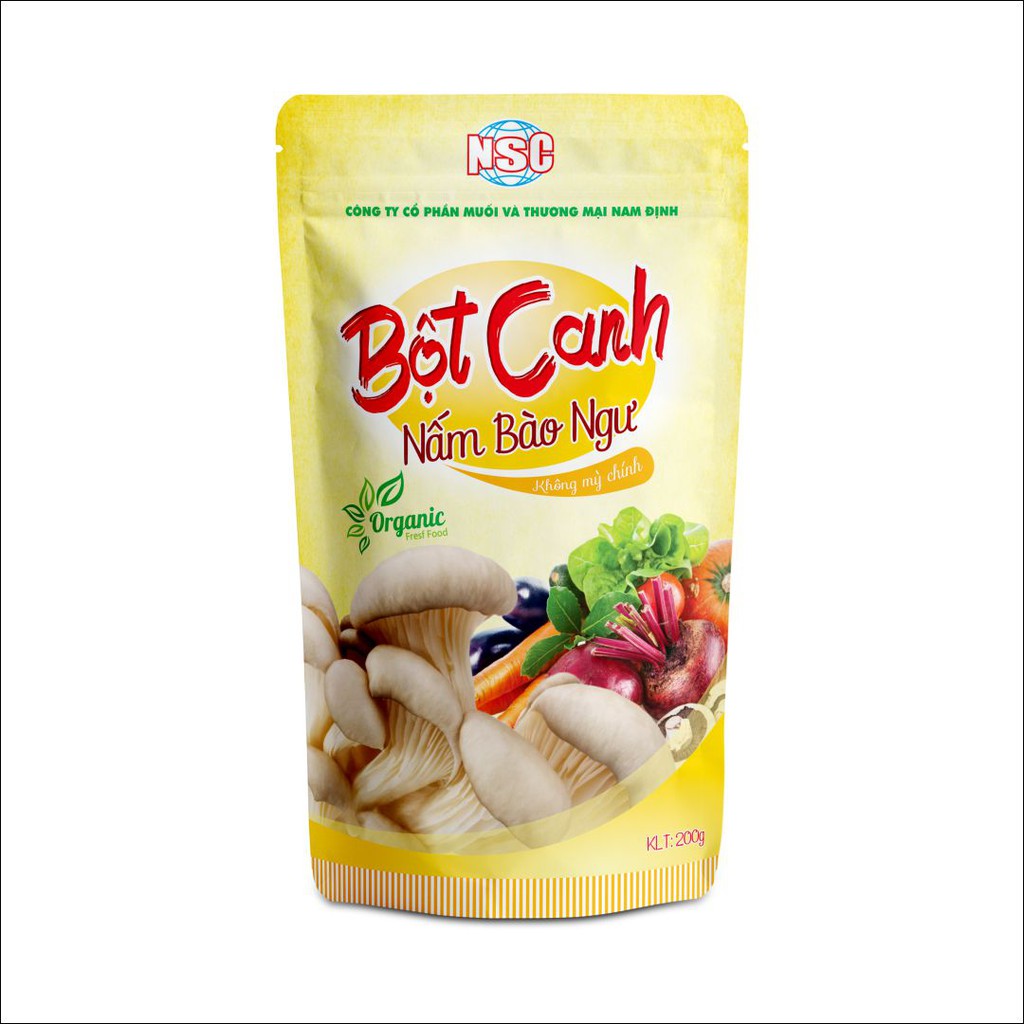 BỘT CANH NẤM BÀO NGƯ (CAO CẤP) không mì chính - 200G (NSC)