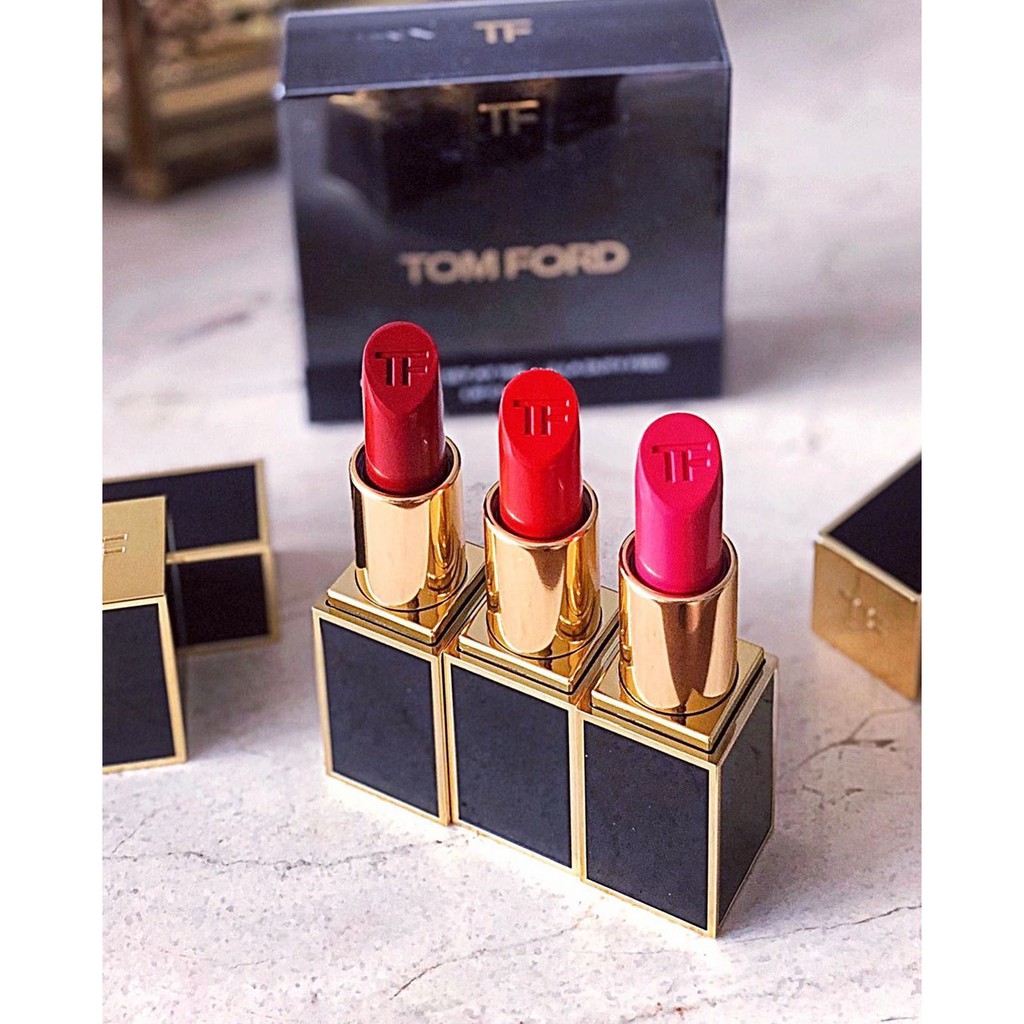 Son Tomford Lip Color Matte, Tomford Lipstick Ruby Rush 07 Vỏ Đen Hàng Chính Hãng Có Bill Full Size
