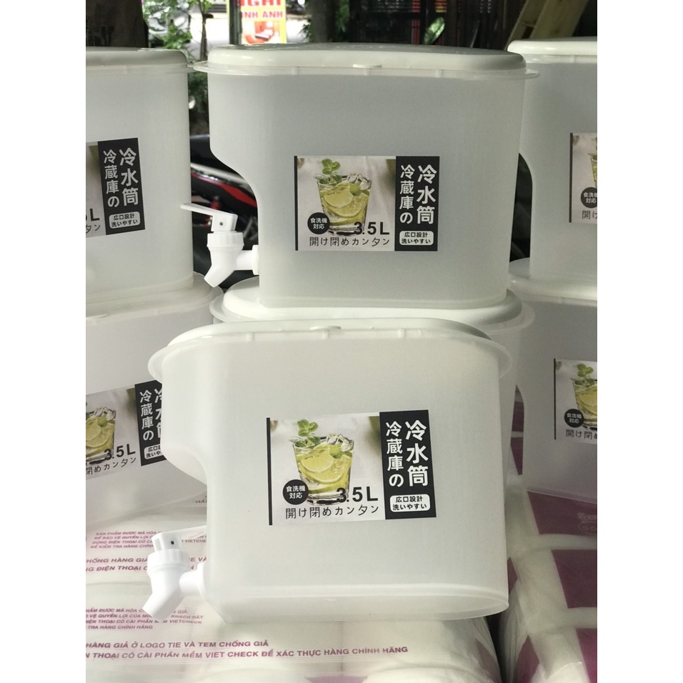 BÌNH ĐỰNG NƯỚC 3,5 LÍT CÓ VÒI SIÊU TIỆN LỢI(Mới)