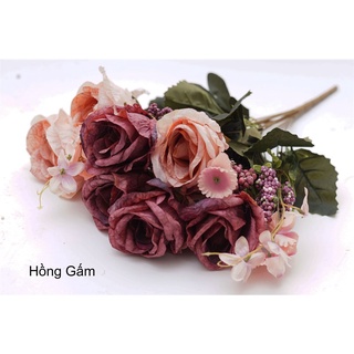 Hoa Giả 🌺 Hoa Hồng Lụa Gấm Đẹp