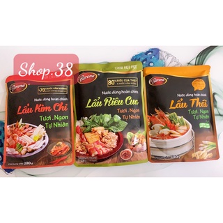 [Lẩu] Combo 3 Gói Lẩu Barona Nước Dùng Hoàn Chỉnh Đậm Vị Yêu Thương
