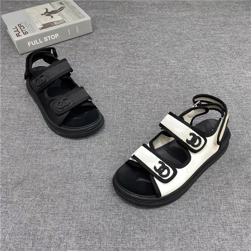 Dép Sandal Nữ Quai Dán Đế Bánh Mì Cao 2cm QC Cao Cấp TRINH LÊ SHOP GIÀY DÉP