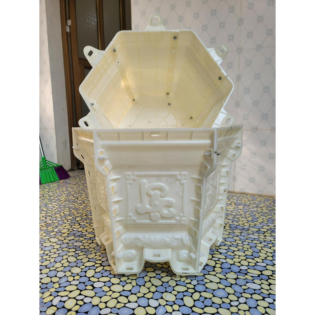 Khuôn đúc chậu cảnh Lục Giác 48 Chân Liền