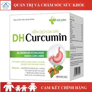 Nano curcumin DH có nghệ mật ong cam thảo hỗ trợ điều trị trào ngược viêm loét đau dạ dày và thực quản 20 gói x 10ml